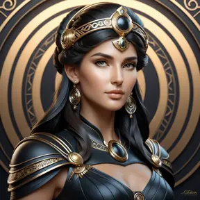 Alluring matte portrait of the beautiful goddess Athena in black leather, 8k, Highly Detailed, Intricate, Realistic, Sharp Focus, Volumetric Lighting, Fantasy, Elegant by Stanley Artgerm Lau, Alphonse Mucha, WLOP