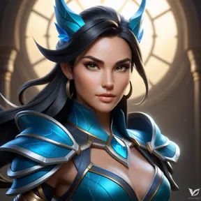 Alluring matte portrait of a fierce beautiful Vex from League of Legends, 8k, Highly Detailed, Intricate, Half Body, Realistic, Sharp Focus, Volumetric Lighting, Fantasy, Elegant by Stanley Artgerm Lau, WLOP, Stefan Kostic