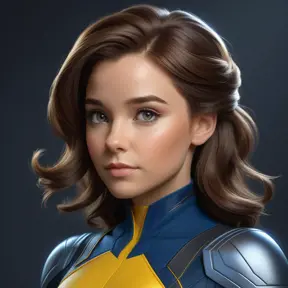 Alluring matte portrait of a beautiful Kitty Pryde from Xmen in the style of Stefan Kostic, 8k, Highly Detailed, Intricate, Half Body, Realistic, Sharp Focus, Volumetric Lighting, Fantasy, Elegant by Stanley Artgerm Lau, Greg Rutkowski