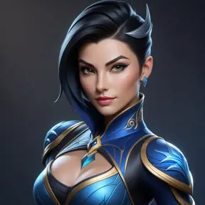 Alluring matte portrait of a beautiful Vayne from League of Legends with tattoos, 8k, Highly Detailed, Intricate, Half Body, Realistic, Sharp Focus, Volumetric Lighting, Fantasy, Elegant by Stanley Artgerm Lau, WLOP, Stefan Kostic