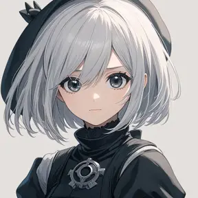 Anime portrait of 2B from Nier Automata, Artstation by Studio Ghibli