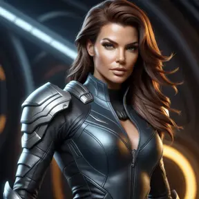 Alluring matte portrait of a beautiful fierce Sarah Kerrigan in leather, 8k, Highly Detailed, Intricate, Half Body, Realistic, Sharp Focus, Volumetric Lighting, Fantasy, Elegant by Stanley Artgerm Lau, WLOP, Stefan Kostic