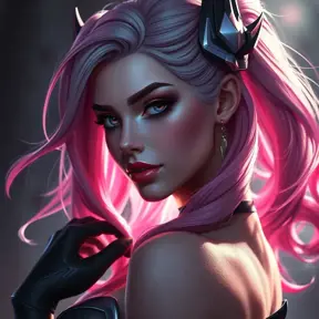 Alluring matte portrait of a beautiful Quinn from League of Legends, Highly Detailed, Half Body, Realistic, Sharp Focus, Volumetric Lighting by Greg Rutkowski