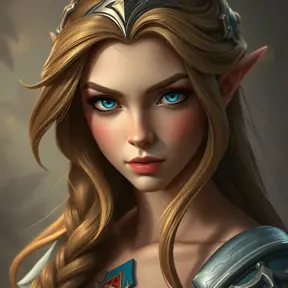 Matte portrait of Princess Zelda, 8k, Highly Detailed, Powerful, Alluring, Artstation, Magical, Digital Painting, Photo Realistic, Sharp Focus, Volumetric Lighting, Concept Art by Stanley Artgerm Lau, Greg Rutkowski