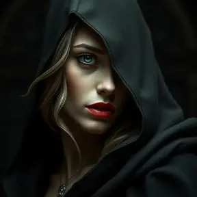 Alluring highly detailed matte portrait of a beautiful caped vampire in the style of Stefan Kostic, 8k, High Definition, Highly Detailed, Intricate, Half Body, Realistic, Sharp Focus, Fantasy, Elegant