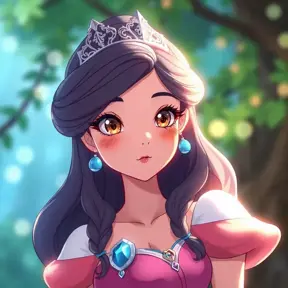 Anime portrait of a beautiful disney princess, Sharp Focus, Anime, Cartoon