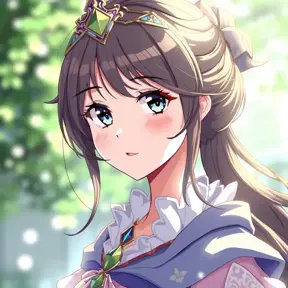 Anime portrait of a beautiful princess, Sharp Focus, Anime