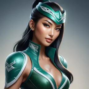 Alluring half body portrait of a beautiful Akali wearing tight leather, Highly Detailed, Intricate, Realistic, Volumetric Lighting by Stanley Artgerm Lau