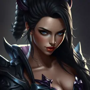 Alluring matte portrait of a beautiful Vayne from League of Legends in the style of Stefan Kostic, 8k, High Definition, Highly Detailed, Intricate, Half Body, Realistic, Sharp Focus, Fantasy, Elegant