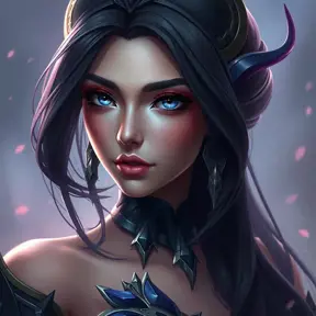 Alluring matte portrait of a beautiful Irelia from League of Legends in the style of Stefan Kostic, 8k, High Definition, Highly Detailed, Intricate, Half Body, Realistic, Sharp Focus, Fantasy, Elegant