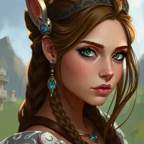 Anime portrait of Aloy, Highly Detailed, Intricate, Artstation, Beautiful, Digital Painting, Sharp Focus, Concept Art, Elegant by Alphonse Mucha