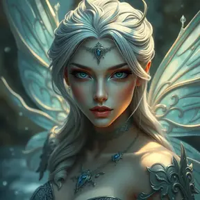 Portrait of a beautiful female water fairy, Highly Detailed, Intricate, Gothic and Fantasy, Epic, Digital Painting, Realistic, Smooth, Volumetric Lighting, Concept Art, Elegant