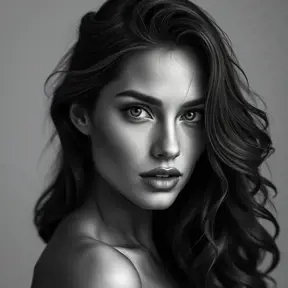 Alluring black and white portrait of a beautiful Irina Shayk, 8k, Highly Detailed, Intricate, Half Body, Realistic, Sharp Focus, Volumetric Lighting, Fantasy, Elegant by Stanley Artgerm Lau