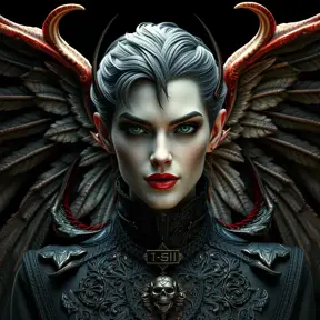 A beautiful winged romanian vampire with a perfect face, 8k, Hyper Detailed, Intricate Details, Masterpiece, Contemporary, Full Body, Trending on Artstation, Gothic, Deviantart, Concept Art by Stefan Kostic