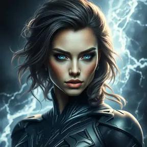 Alluring portrait of a beautiful Storm from Xmen in the style of Stefan Kostic, 8k, Highly Detailed, Intricate, Half Body, Realistic, Sharp Focus, Volumetric Lighting, Fantasy, Elegant