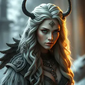 Alluring matte portrait of the beautiful norse goddess Freyja in the style of Stefan Kostic, Highly Detailed, Intricate, Realistic, Sharp Focus, Volumetric Lighting, Fantasy, Elegant