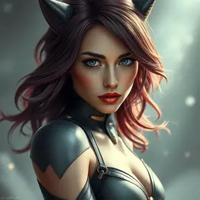 Alluring matte portrait of a beautiful Kitty Pryde from Xmen in the style of Stefan Kostic, 8k, Highly Detailed, Intricate, Half Body, Realistic, Sharp Focus, Volumetric Lighting, Fantasy, Elegant by Stanley Artgerm Lau