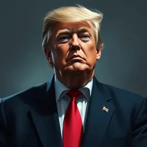 Donald Trump, Highly Detailed, Artstation, Half Body, Trending on Artstation, Digital Painting, Matte Painting