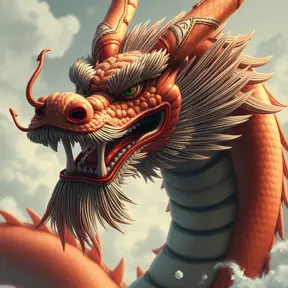 close up chinese dragon, Highly Detailed, Hyper Detailed, Powerful, Artstation, Vintage Illustration, Digital Painting, Sharp Focus, Smooth, Concept Art
