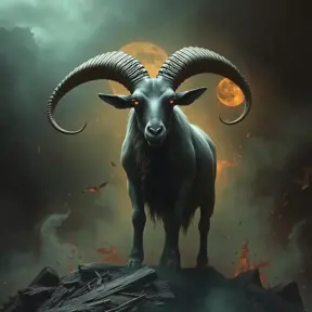 Cthulhu goat, Eldritch, Fantasy, Apocalyptic, Doom, Dreadful, Forbidding, Frightful, Harrowing, Ominous, Shocking, Terrifying, Threatening, Unnerving