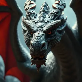 Closeup portrait of a fierce dragon in a fantasy world of dragons, 4k, Highly Detailed, Sharp Focus, Octane Render, Volumetric Lighting by Stanley Artgerm Lau, Frank Frazetta, WLOP