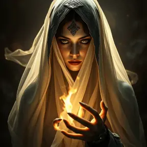 Veiled female necromancer, Gothic and Fantasy, Elden Ring, Photo Realistic, Dynamic Lighting by Stanley Artgerm Lau, Greg Rutkowski
