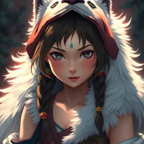 portrait of princess mononoke