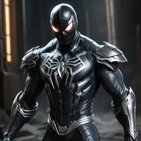 Evil cybernetic spiderman as a mortal kombat character, advanced graphics