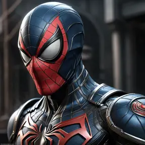 Evil cybernetic spiderman as a mortal kombat character, advanced graphics