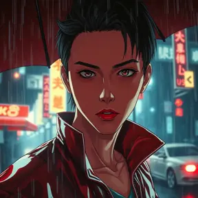 Anime art of Akira, detailed scene, red, perfect face, intricately detailed photorealism, trending on artstation, neon lights, rainy day, ray-traced environment, vintage 90's anime artwork