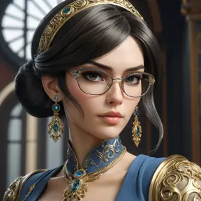 A hyperrealistic portrait of Bayonetta, intricate details, cinematic lighting, artgerm, greg rutkowski, Alphonse Mucha, octane render, 8k resolution, award winning photograph, unreal engine 5, global illumination, volumetric lighting, highly detailed, masterpiece